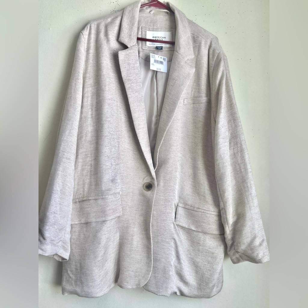 American Eagle Outfitters Light Taupe Women's Blazer